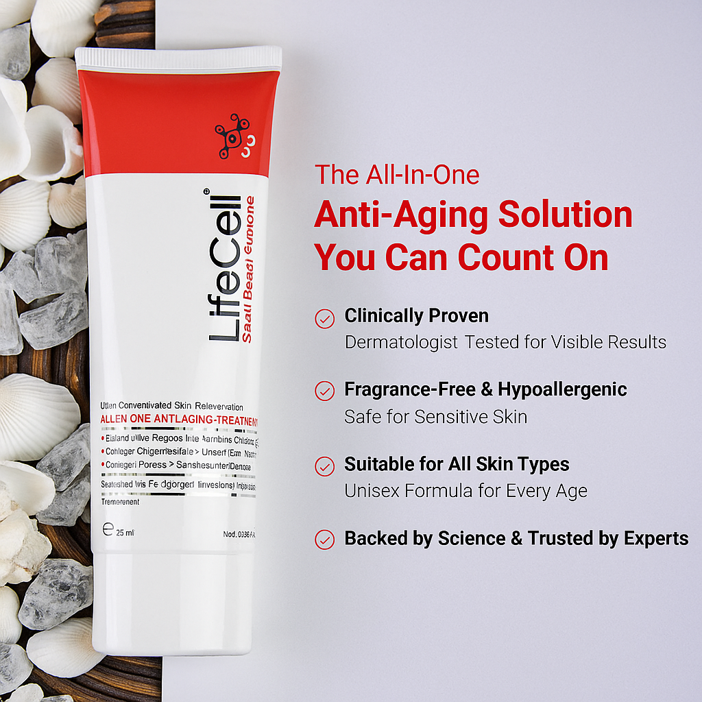 LifeCell Anti-Aging Treatment 2.54 oz – Advanced Skin Renewal & Wrinkle Reduction Cream
