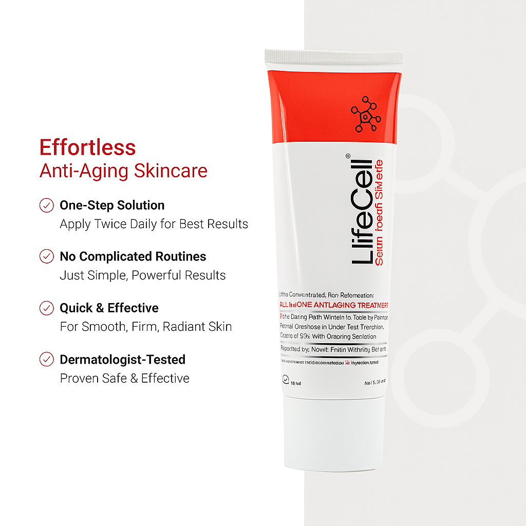 LifeCell Anti-Aging Treatment 2.54 oz – Advanced Skin Renewal & Wrinkle Reduction Cream